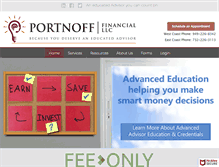 Tablet Screenshot of portnofffinancial.com